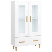 Credenza | Madia | Buffet da pranzo | Armadio da pranzo Bianca 70x31x115 cm in Legno Ingegnerizzato