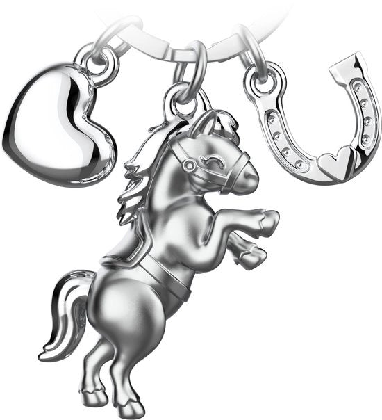 Sleutelhanger per Cavallo con Fortuna e Simbolo di Cavallo - Fortunato Simbolo di Cavallo per Amanti dei Cavallo - Sleutelhanger per Cavallo Regalo
