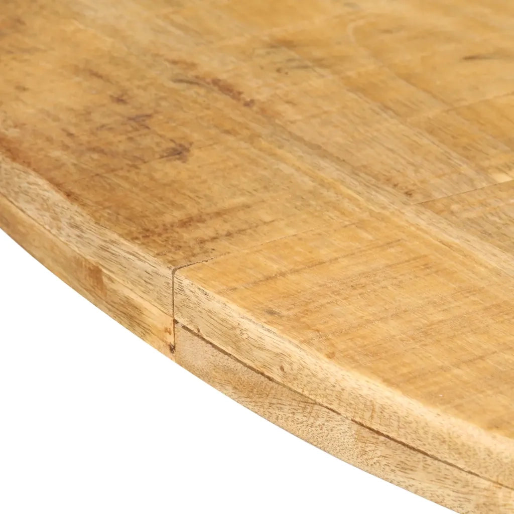 Tavolo da Pranzo Rotondo 175x75 cm in Massello di Mango Grezzo 321684