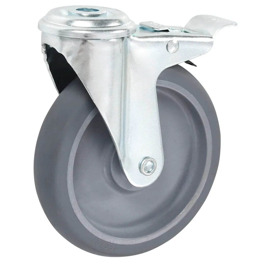 vidaXL Ruote Girevoli con Foro per Bullone 16 pz 125 mm