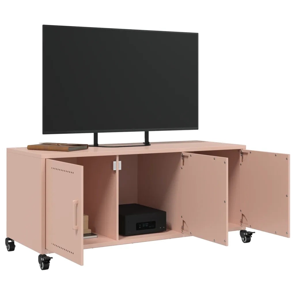Mobile TV Rosa 100,5x39x43,5 cm in Acciaio 846645