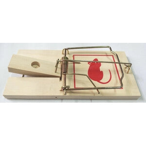TRAPPOLA PER TOPI BASE LEGNO 10,0X4,5X0,6 CM- CHINA T MAX 6044- 20,0 pz