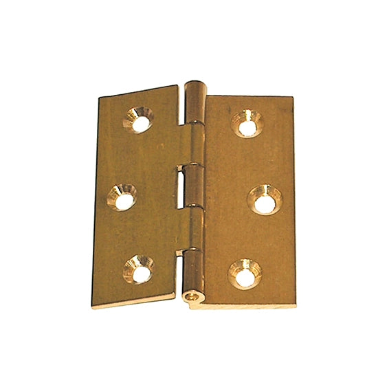 Cerniere fresate a mezzo collo ottone - 60 x 50 mm. - 2 pz.