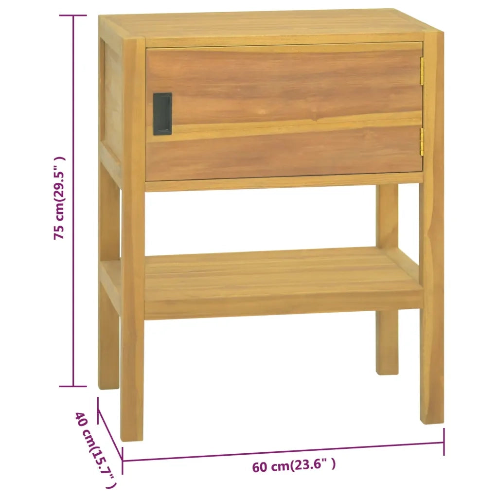 Mobile da Bagno 60x40x75 cm in Legno Massello di Teak cod mxl 46578