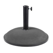Base per ombrellone in cemento grigio scuro 20 kg - Dimensioni 45x37 cm, diametro interno 35/38/48 mm