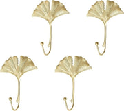 Decorazioni per Parete a forma di Foglie in Acciaio con 4 Haken per Muratura, Supporto per Cappello, Supporto per Chiave e Decorazione per Camera da Bambino
