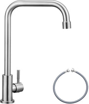 Cranio acqua fredda in acciaio inossidabile, rubinetto acqua fredda rotativo 360°, attrezzatura per acqua fredda per cucina, bagno, giardino e caravan.