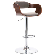 Sgabello da Bar in Compensato e Tessuto Grigio Talpa cod mxl 71029