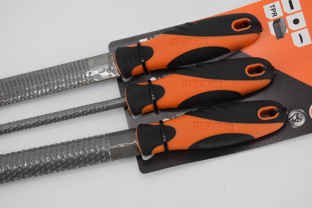 SET RASPE MANICATE KENDO 200 mm - confezione 3 pezzi - KENDO