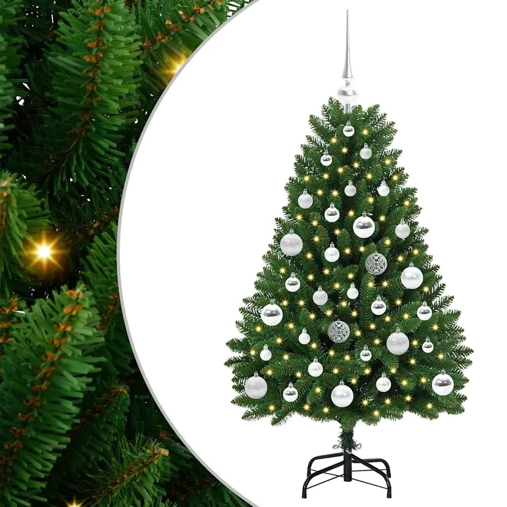 Albero di Natale | Decorazioni natalizie artificiale Verde 120 cm PVC e Metallo