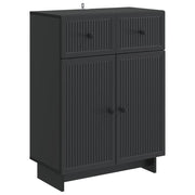 Credenza Nero 66 x 34,5 x 90 cm Legno ingegnerizzato