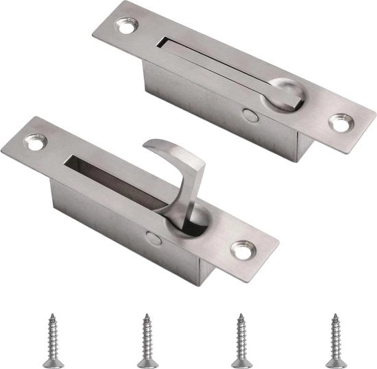 Inserimento maniglia porta 2 pezzi 304 acciaio inossidabile tasca maniglia porta - hardware porta tasca - maniglia porta bordo - per cassetto (100 x 20 mm) - robusto e duraturo