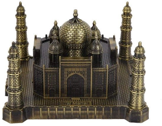 Decorazione da Parete in Bronzo - Taj Mahal - Modello - Dimensione 13 cm - Replica del Monumento Iconico