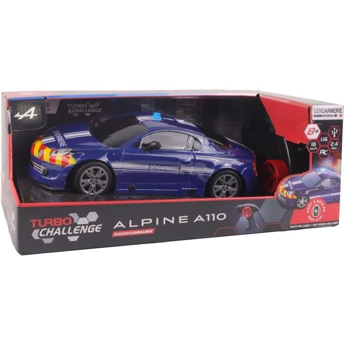 Auto radiocomandata - TURBO CHALLENGE - Alpine A110 Gendarmerie - Da 8 anni
