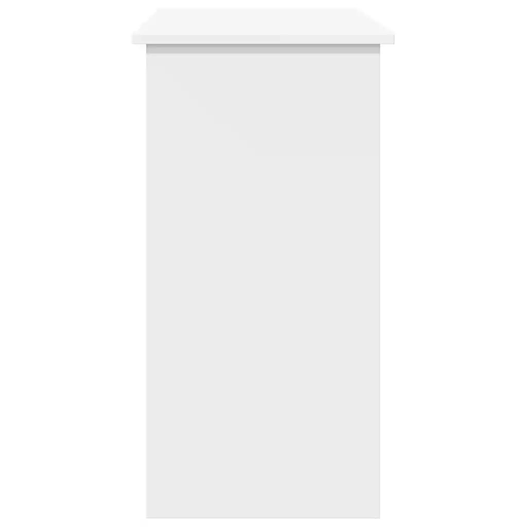 Scrivania Bianca 80x40x75 cm in Legno Multistrato 860454