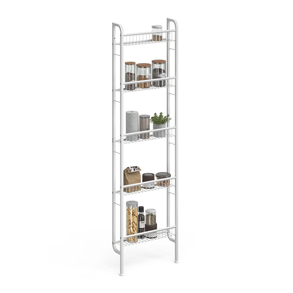 Vicco Scaffale a scala Bianco 44.5 x 160 cm con 5 ripiani