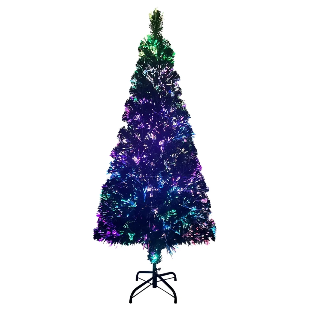 Albero di Natale Artificiale Supporto Verde 210 cm Fibra Ottica