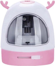 Serrafinatore elettrico per bambini - automatico - adatto per matite 6 mm-8 mm - bianco e rosa