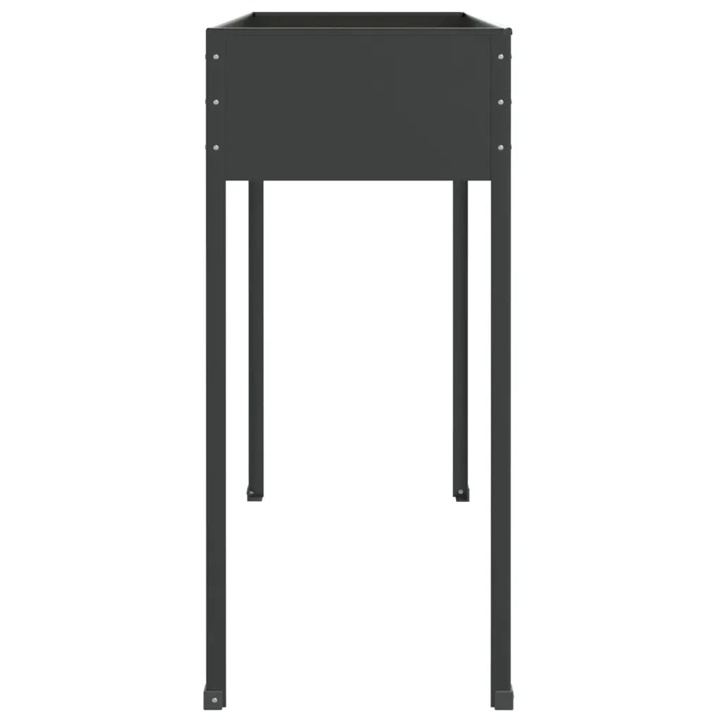 Fioriera da Giardino-Vaso da Esterno Antracite 100,5x40,5x90 cm Acciaio Zincato