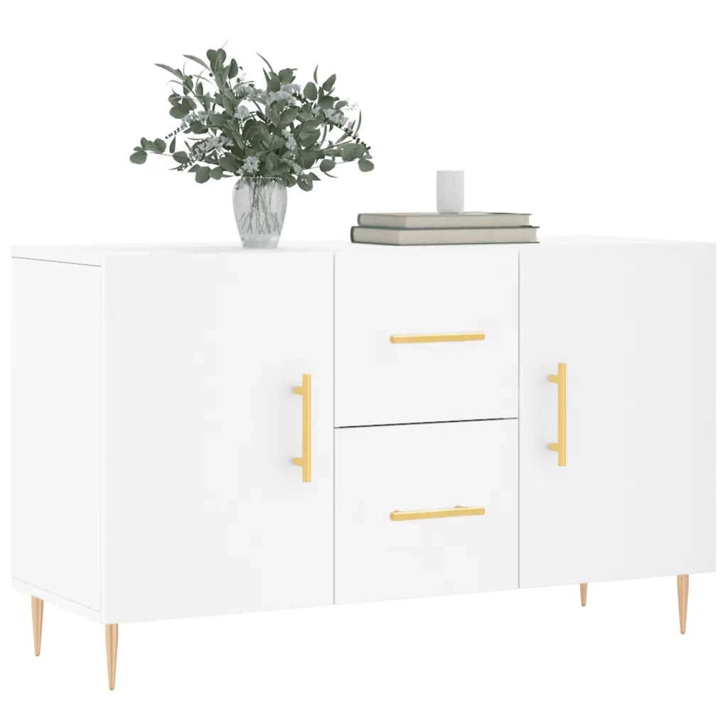 Credenza | Madia | Buffet da pranzo | Armadio da pranzo Bianca 100x36x60 cm in Legno Multistrato