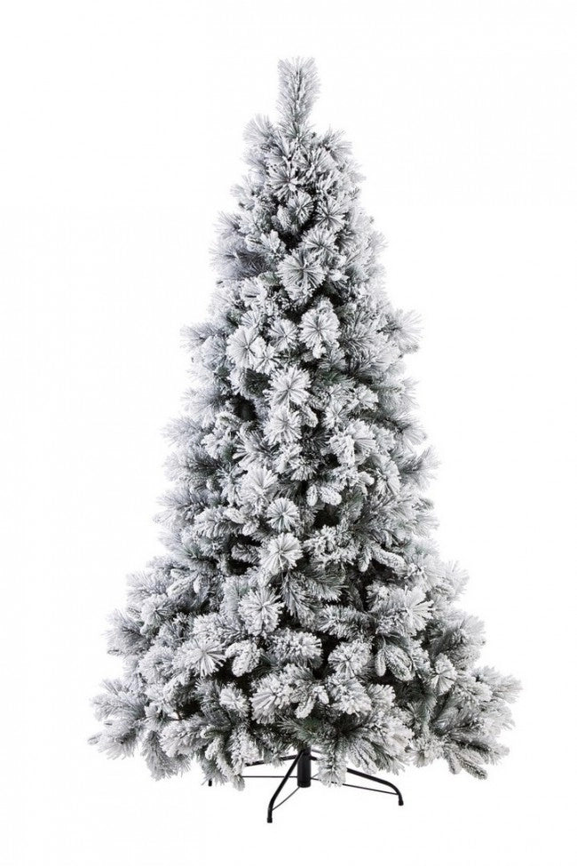 Albero di Natale Garlenda innevato H150 con 456 rami