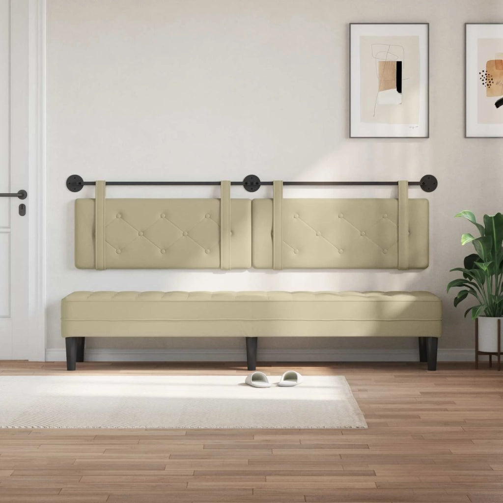 Testiera | Testata sospesa Crema Similpelle