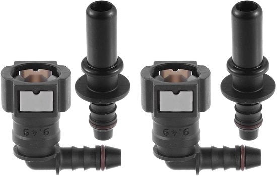 Adattatore di tubo 3/8 (9,49 mm) a 5/16 (8 mm) - Nylon - Connettore rapido - Sfiatatore di tubo - Duraturo - Installazione facile - Connettore di tubo