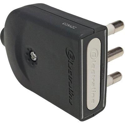SPINA MOBILE ORIENTABILE ELECTRALINE - NERO 2P+T 16A- 25 pezzi