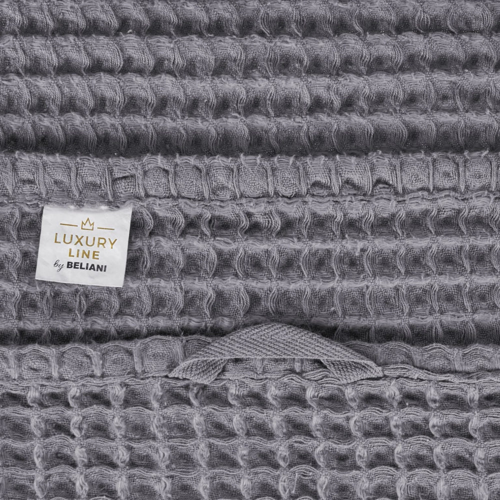 Set di 4 asciugamani da bagno e tappetino da bagno per ospiti in cotone grigio Zero Twist