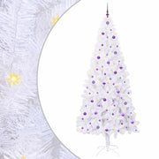 Albero di Natale | Decorazioni natalizie artificiale Bianco 240 cm PVC e Acciaio