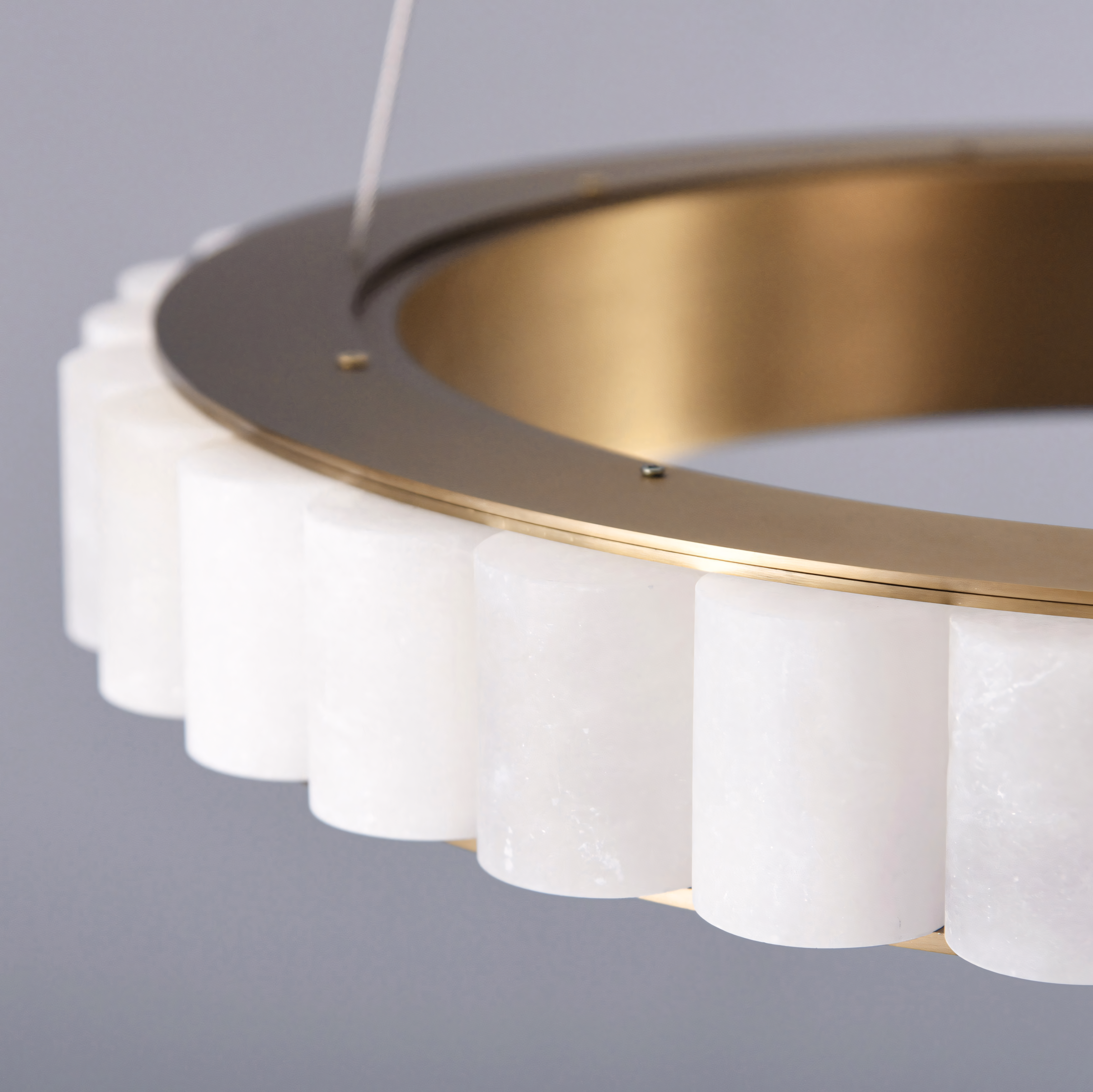 Lampada Da Soffitto App1801-cp 50 Cm Brush Gold