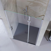 Porta Parete Doccia 80 cm 1 Anta Battente in Cristallo Trasparente 8mm H195 Bonussi Isabel