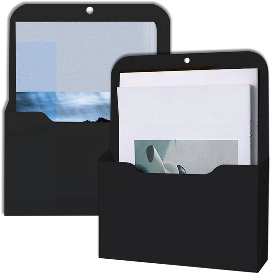 Organizzatore per documenti A4 - Ospite magnetico - Beni di cancelleria - Supporto per documenti - Archiviazione - Nero - Plastica PP