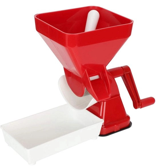 Strumento per la preparazione di pomodori - Filtro in acciaio inossidabile - Set di estrazione alimentare - Manuale - Pulizia facile - Alta produzione di succo - Materiale PP duraturo
