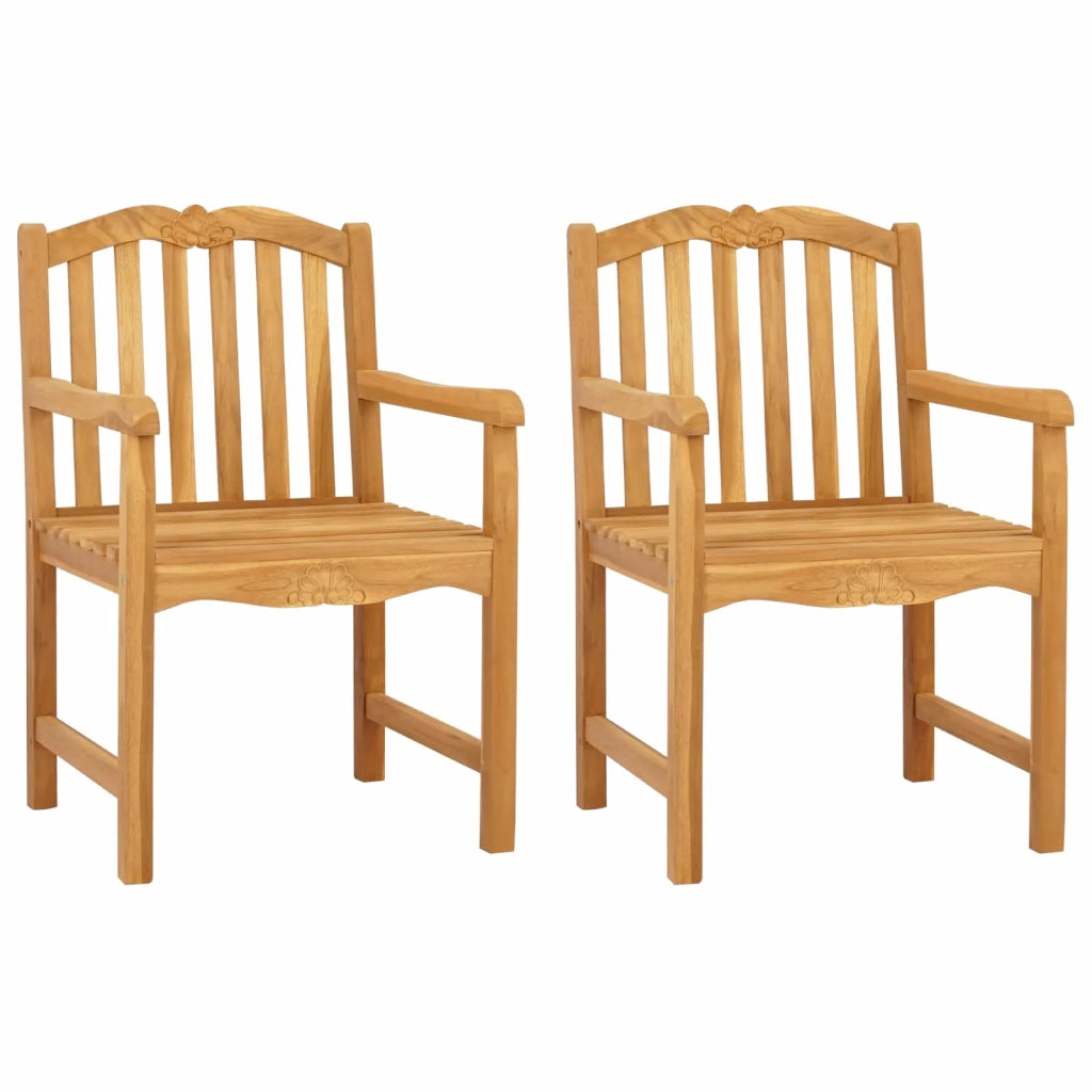 Sedia da Giardino 2 pcs Naturale 58 x 60 x 93 cm 42030019