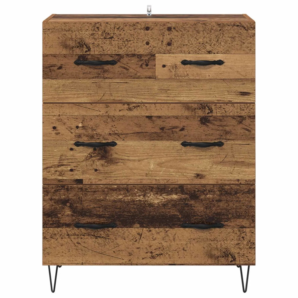 Credenza | Madia | Buffet da pranzo | Armadio da pranzo con cassetto Legno vecchio 69,5 x 34 x 90 cm