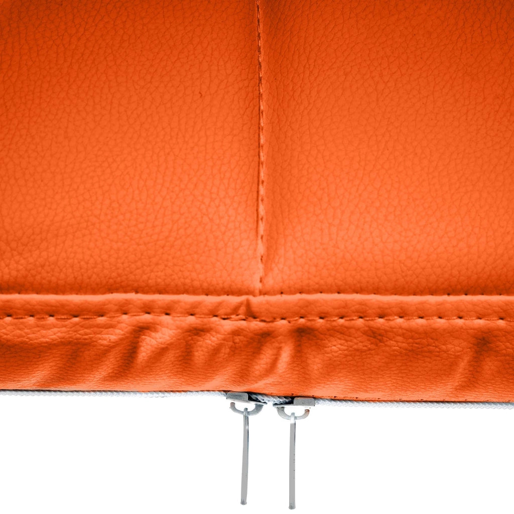 Sedia Visitatore Canada B in Similpelle arancione