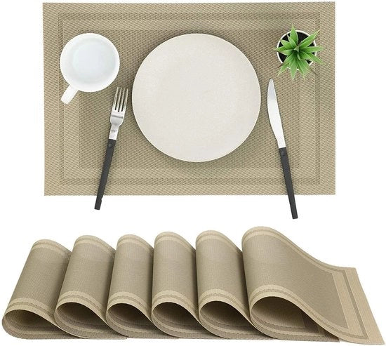 Set di piatti da tavola - Accessori da tavola - Piatti da tavola di lusso - Tavola - Resistente al calore - Anti-slip - Sottopiatto - Rimovibile