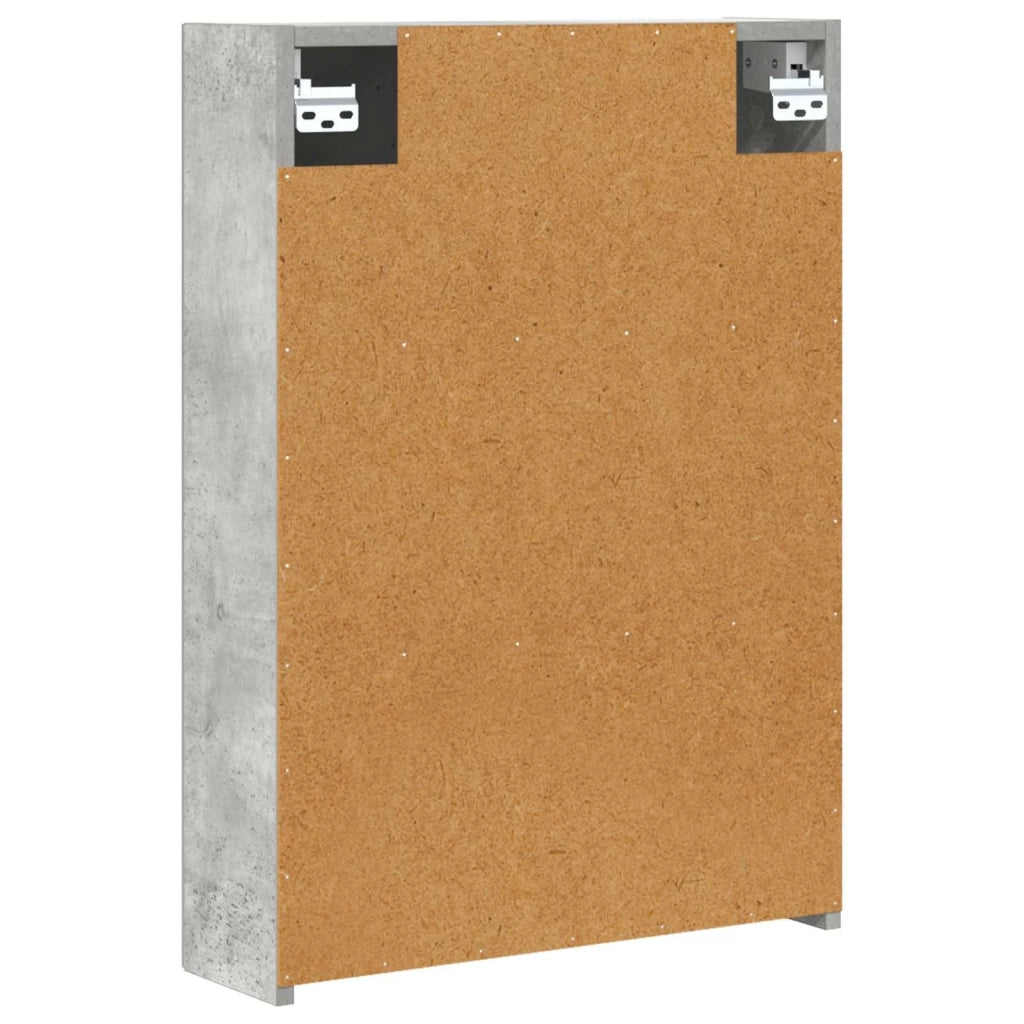 Mobiletto per specchio da bagno con lo scaffale Grigio cemento