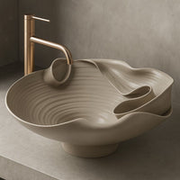 Lavabo Da Appoggio In Ceramica Rea Hm-12 Handmade Art
