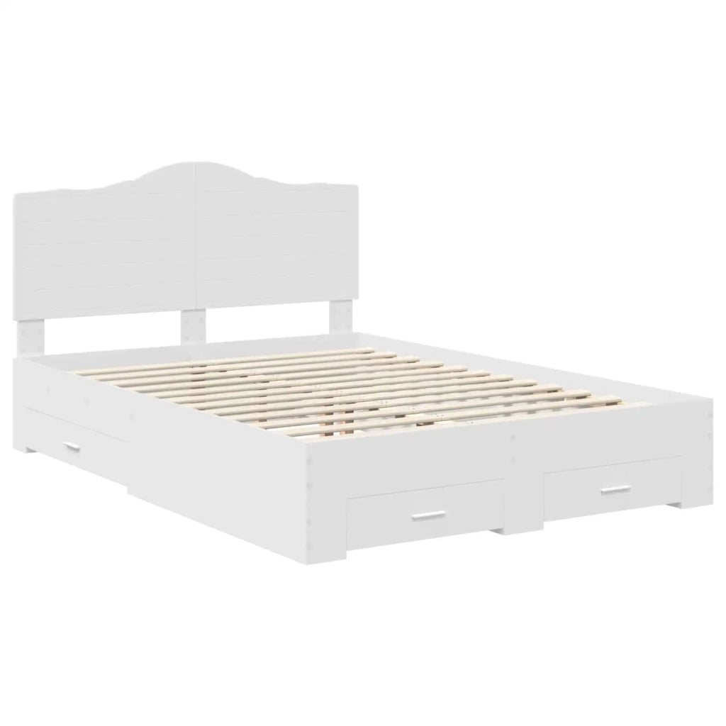 Struttura del letto Bianco 140 x 200 cm Legno multistrato 3413594