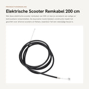 Scooter elettrico a cavo rimovibile 200 cm in acciaio inossidabile