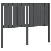 Testiera | Testata per Letto Grigia 125,5x4x100 cm Legno Massello di Pino