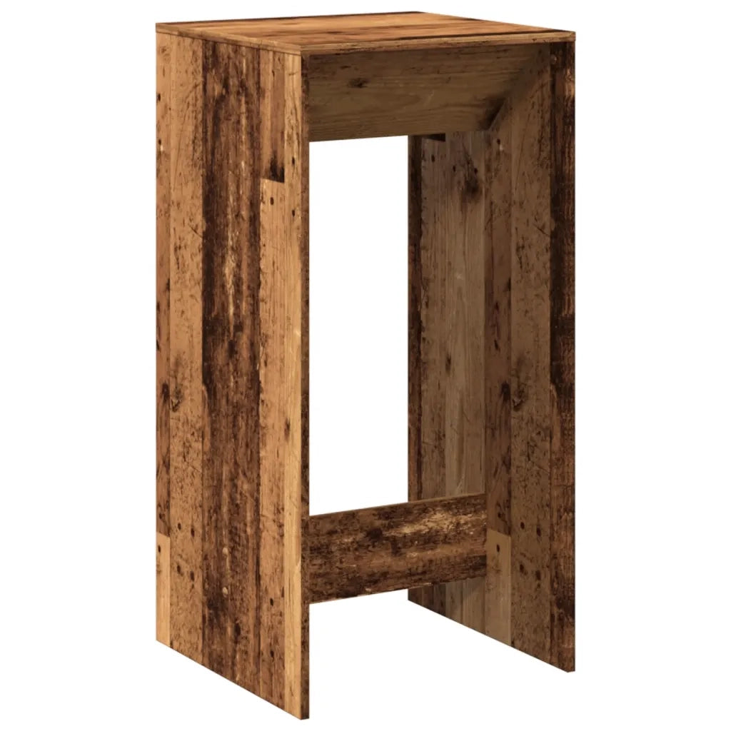 Tavolo da Bar Legno Antico 51x50x103,5 cm in Legno Multistrato