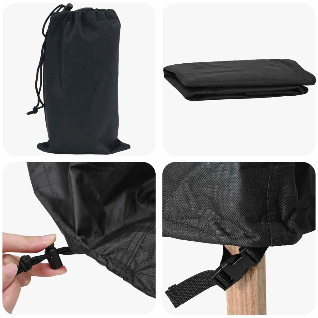 Copertura per mobili 320 x 320 x 71 cm Tessuto Oxford 600D Nero 4106040