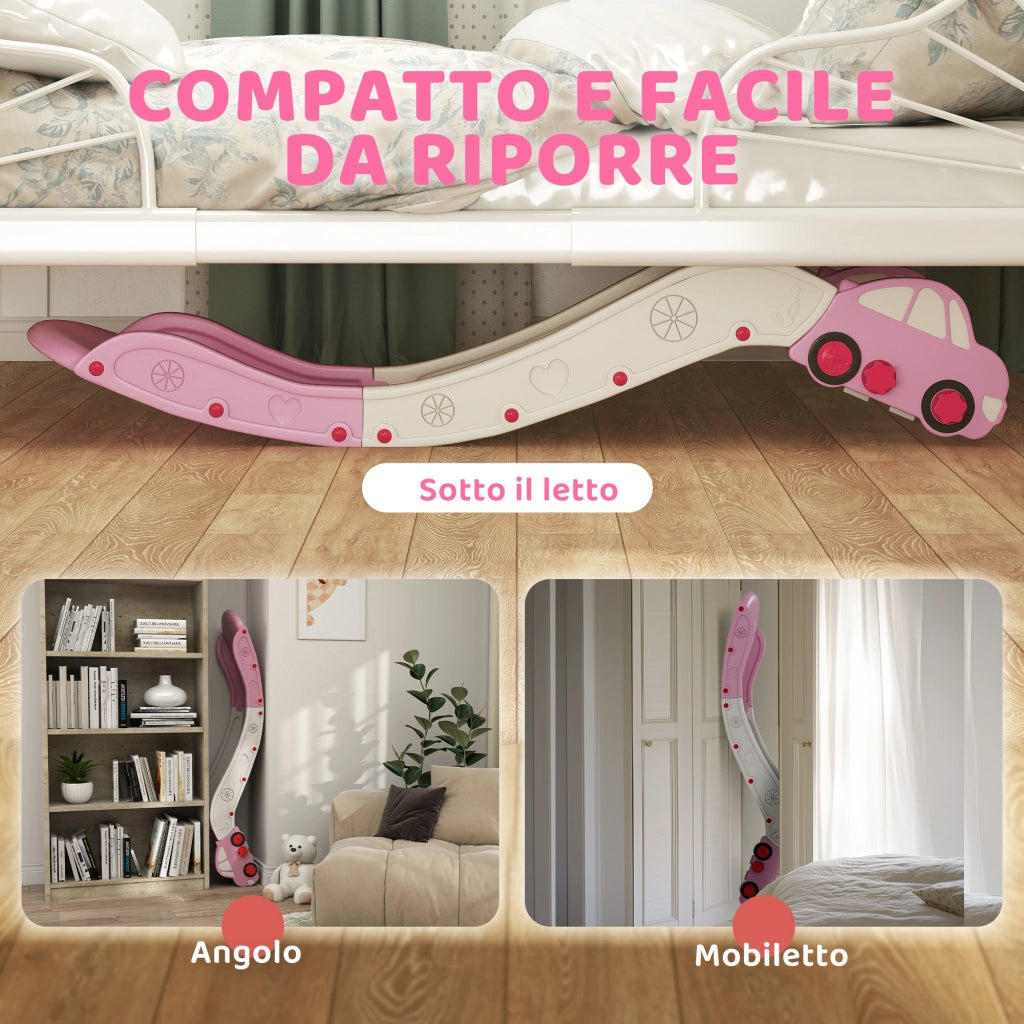 Scivolo per Bambini Età 18-48 Mesi per Divani o Letti in HDPE Rosa