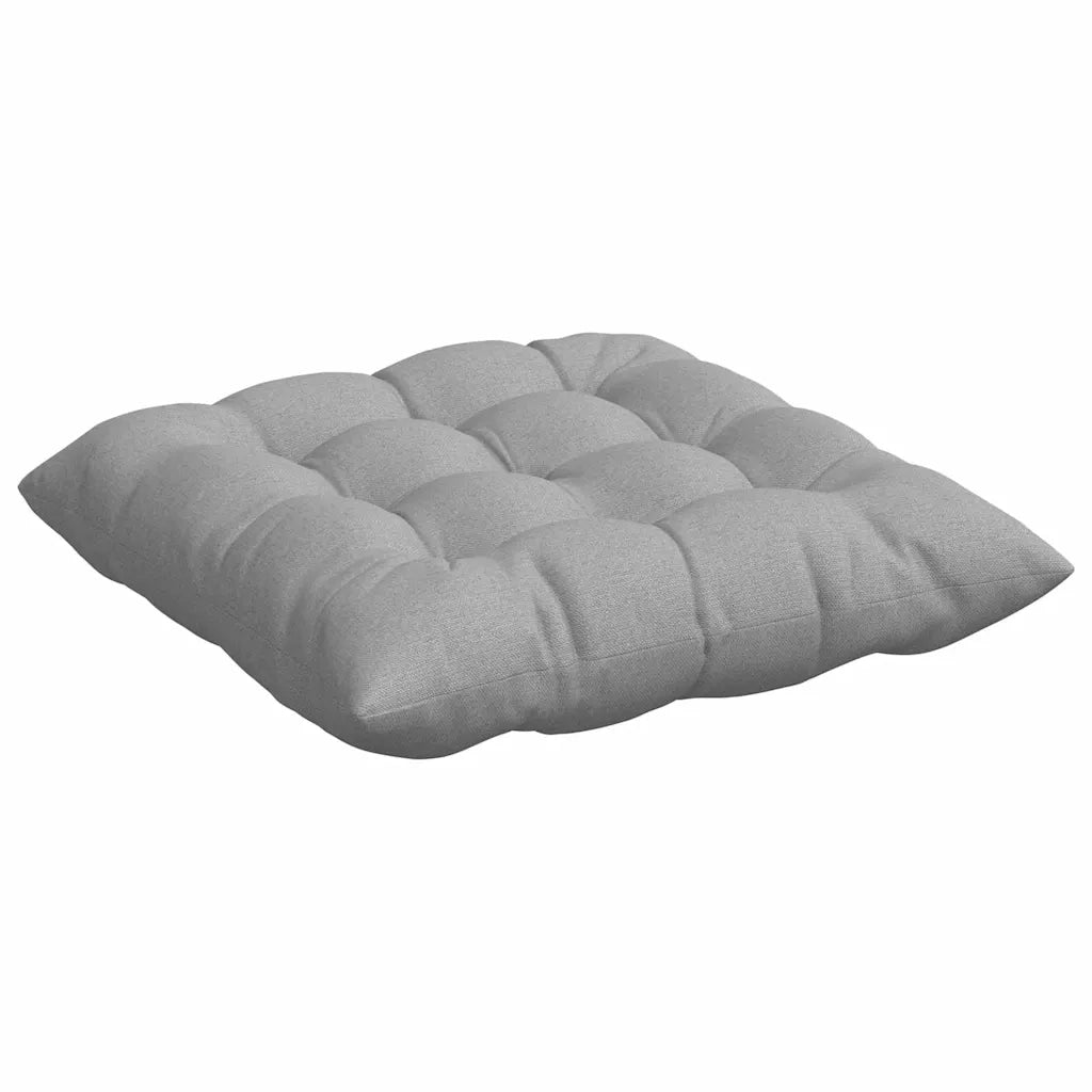 Cuscini per Seduta 4 pcs Grigio Nuvola 40 x 40 x 6 cm Tessuto 42015159