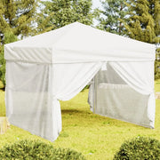 Tenda per Feste Pieghevole con Pareti Laterali-Tenda Gazebo Bianco 3x3 m 116018