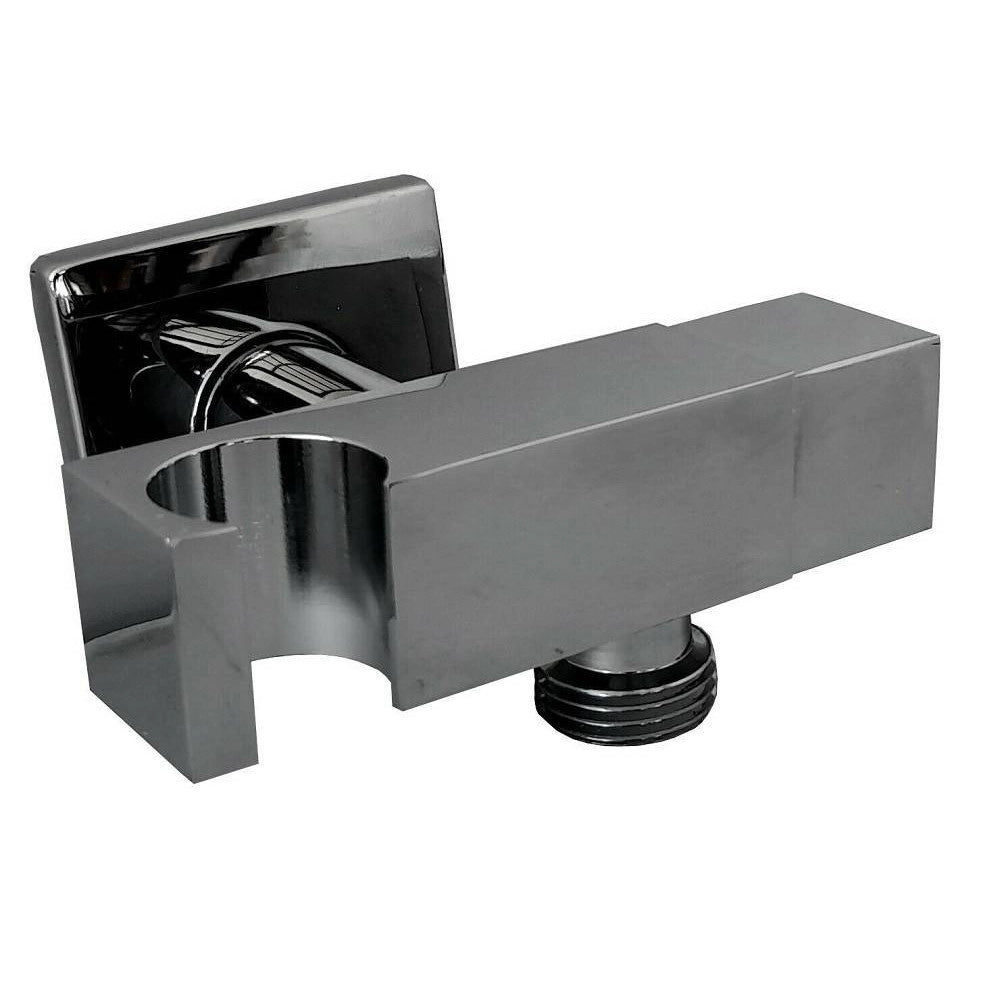Trade Shop - Miscelatore Per Doccia A Incasso Parete Con Supporto Doccetta Quadrato Art.59506 -