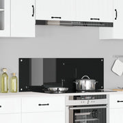 Piano Cucina  Nero 120x40x0,6 cm in Vetro Temperato